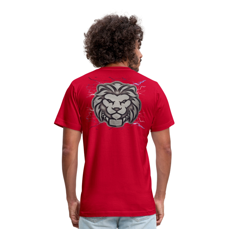 Unisex Jersey T-Shirt by Bella + Canvas ( SCE - T-TRIS THE GEMINI - NEVER SURRENDER - T-SHIRT ) - red