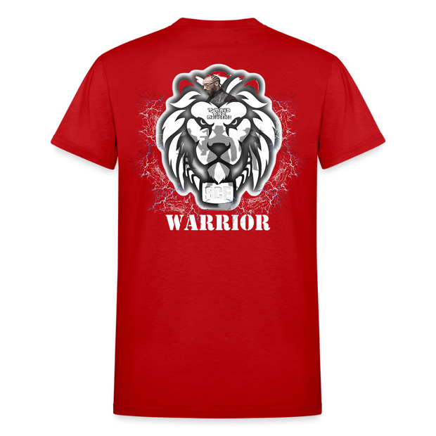 Gildan Ultra Cotton Adult T-Shirt ( T-TRIS THE GEMINI - SCE - WARRIOR - T-SHIRT ) - red