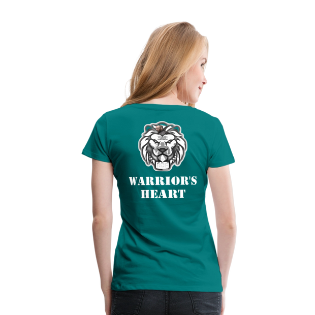 Gildan Ultra Cotton Ladies Adult T-Shirt ( SCE - WARRIORS HEART - T-SHIRT ) - teal