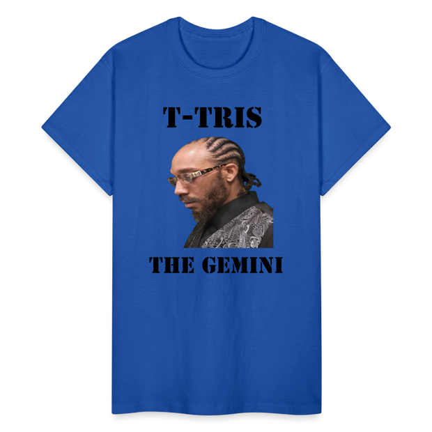 Gildan Ultra Cotton Adult T-Shirt ( T-TRIS THE GEMINI - SCE - WARRIOR - T-SHIRT ) - royal blue