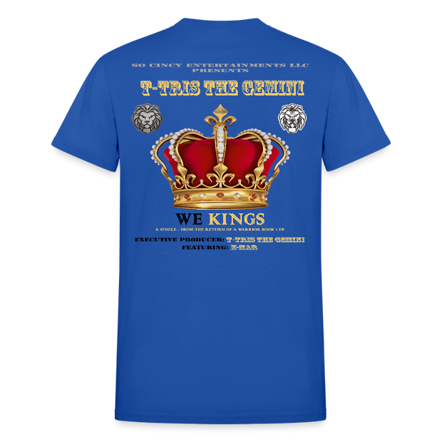 Gildan Ultra Cotton Adult T-Shirt ( T-TRIS THE GEMINI - WE KINGS - FEAT. K-MAR - T-SHIRT ) - royal blue