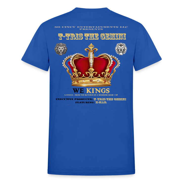 Gildan Ultra Cotton Adult T-Shirt ( T-TRIS THE GEMINI - WE KINGS - FEAT. K-MAR - T-SHIRT ) - royal blue