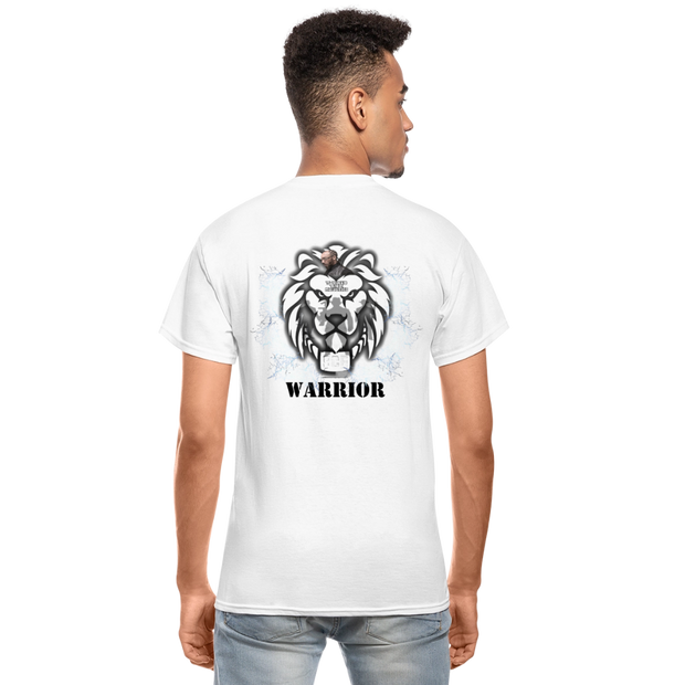Gildan Ultra Cotton Adult T-Shirt ( T-TRIS THE GEMINI - SCE - WARRIOR - T-SHIRT ) - white