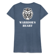 Gildan Ultra Cotton Ladies Adult T-Shirt ( SCE - WARRIORS HEART - T-SHIRT ) - heather blue