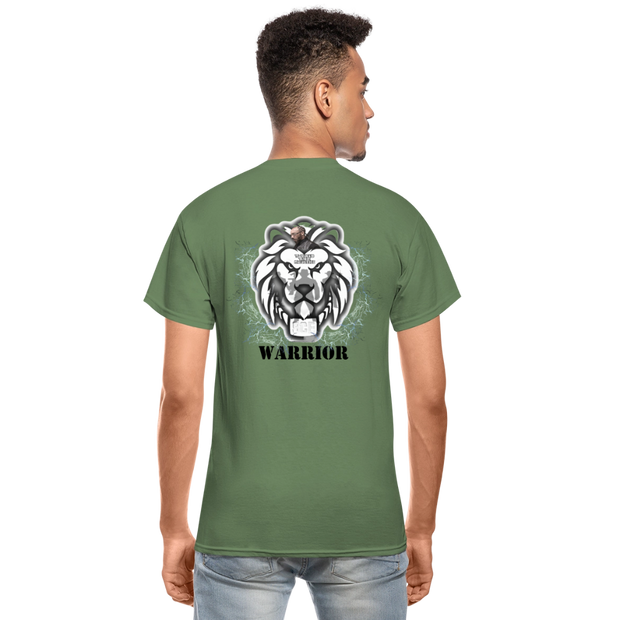 Gildan Ultra Cotton Adult T-Shirt ( T-TRIS THE GEMINI - SCE - WARRIOR - T-SHIRT ) - military green