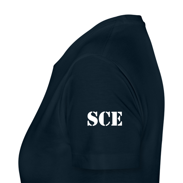 Gildan Ultra Cotton Ladies Adult T-Shirt ( SCE - WARRIORS HEART - T-SHIRT ) - deep navy