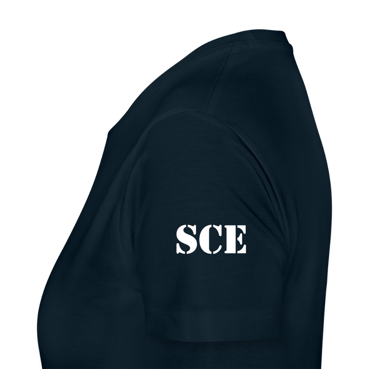 Gildan Ultra Cotton Ladies Adult T-Shirt ( SCE - WARRIORS HEART - T-SHIRT ) - deep navy