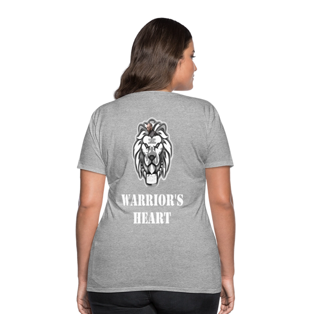 Gildan Ultra Cotton Ladies Adult T-Shirt ( SCE - WARRIORS HEART - T-SHIRT ) - heather gray