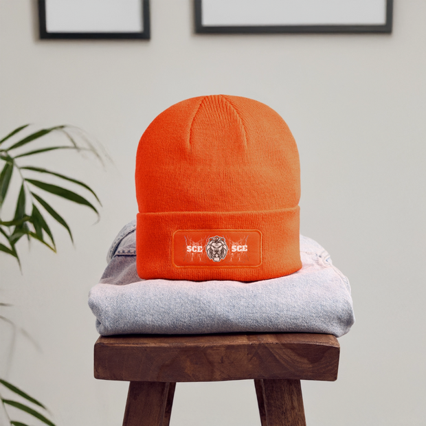 Patch Beanie ( SCE- WARRIOR - BEANIE ) - neon orange