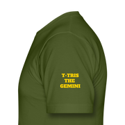 Unisex Jersey T-Shirt by Bella + Canvas ( SCE - T-TRIS THE GEMINI - NEVER SURRENDER - T-SHIRT ) - olive
