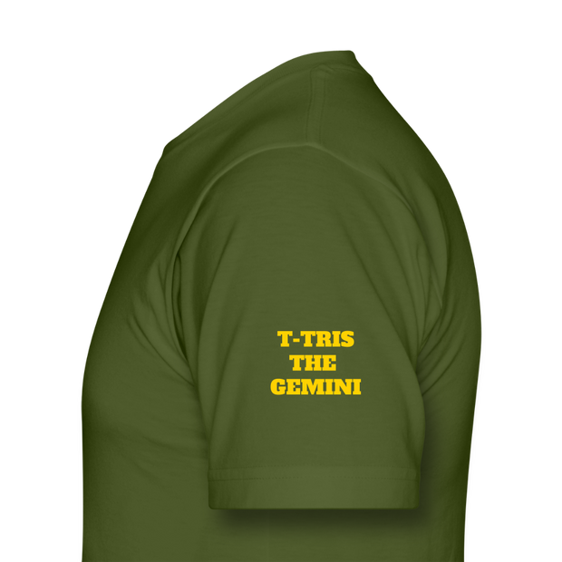 Unisex Jersey T-Shirt by Bella + Canvas ( SCE - T-TRIS THE GEMINI - NEVER SURRENDER - T-SHIRT ) - olive