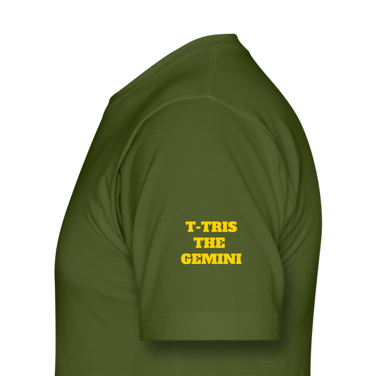 Unisex Jersey T-Shirt by Bella + Canvas ( SCE - T-TRIS THE GEMINI - NEVER SURRENDER - T-SHIRT ) - olive