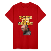 Gildan Ultra Cotton Adult T-Shirt ( T-TRIS THE GEMINI - WE KINGS - FEAT. K-MAR - T-SHIRT ) - red