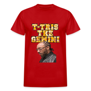 Gildan Ultra Cotton Adult T-Shirt ( T-TRIS THE GEMINI - WE KINGS - FEAT. K-MAR - T-SHIRT ) - red