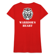 Gildan Ultra Cotton Ladies Adult T-Shirt ( SCE - WARRIORS HEART - T-SHIRT ) - red