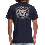 Unisex Jersey T-Shirt by Bella + Canvas ( SCE - T-TRIS THE GEMINI - NEVER SURRENDER - T-SHIRT ) - navy