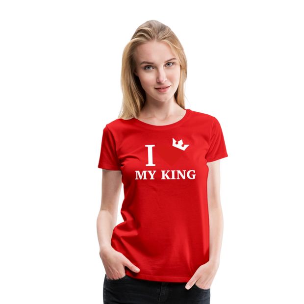 Gildan Ultra Cotton Ladies Adult T-Shirt ( SCE - WARRIORS HEART - T-SHIRT ) - red