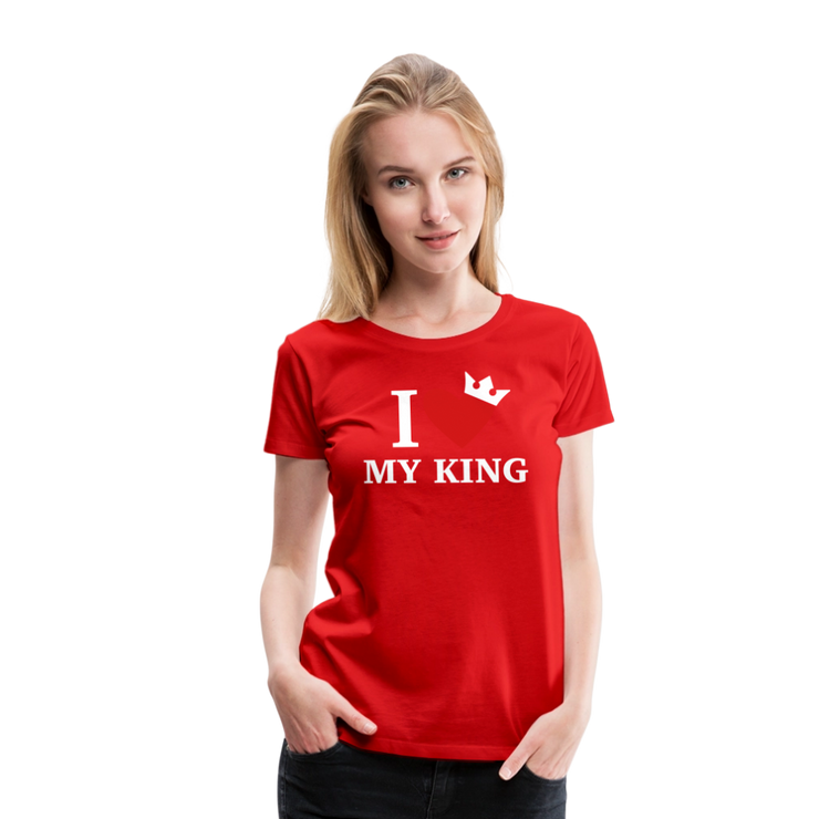 Gildan Ultra Cotton Ladies Adult T-Shirt ( SCE - WARRIORS HEART - T-SHIRT ) - red