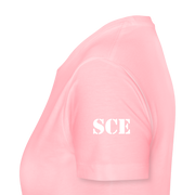 Gildan Ultra Cotton Ladies Adult T-Shirt ( SCE - WARRIORS HEART - T-SHIRT ) - pink