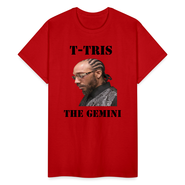 Gildan Ultra Cotton Adult T-Shirt ( T-TRIS THE GEMINI - SCE - WARRIOR - T-SHIRT ) - red