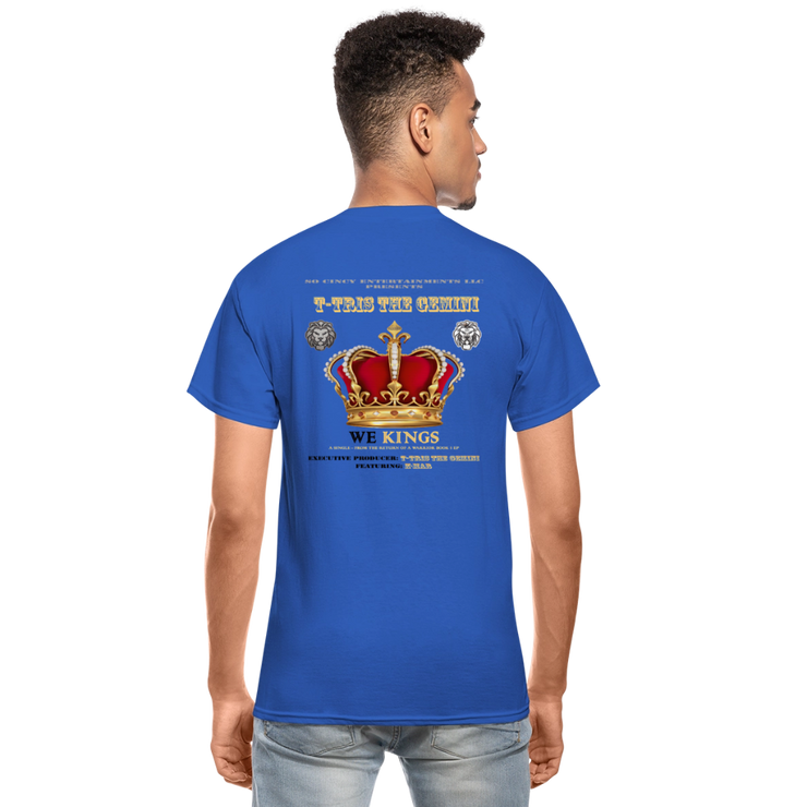 Gildan Ultra Cotton Adult T-Shirt ( T-TRIS THE GEMINI - WE KINGS - SCE - WARRIOR - T-SHIRT ) - royal blue