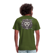 Unisex Jersey T-Shirt by Bella + Canvas ( SCE - T-TRIS THE GEMINI - NEVER SURRENDER - T-SHIRT ) - olive