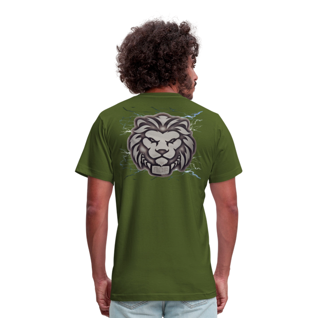 Unisex Jersey T-Shirt by Bella + Canvas ( SCE - T-TRIS THE GEMINI - NEVER SURRENDER - T-SHIRT ) - olive