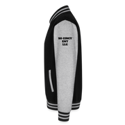 ADW is Just Hoods - SCE - VARSITY JACKET - black/heather grey