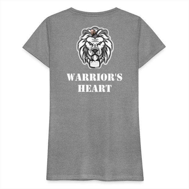Gildan Ultra Cotton Ladies Adult T-Shirt ( SCE - WARRIORS HEART - T-SHIRT ) - heather gray