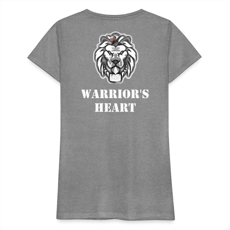 Gildan Ultra Cotton Ladies Adult T-Shirt ( SCE - WARRIORS HEART - T-SHIRT ) - heather gray