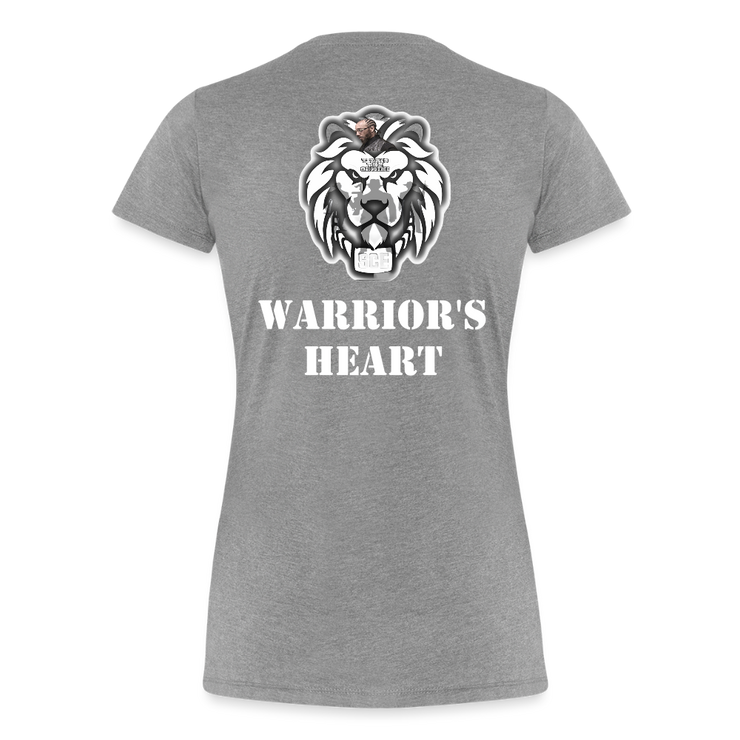 Gildan Ultra Cotton Ladies Adult T-Shirt ( SCE - WARRIORS HEART - T-SHIRT ) - heather gray