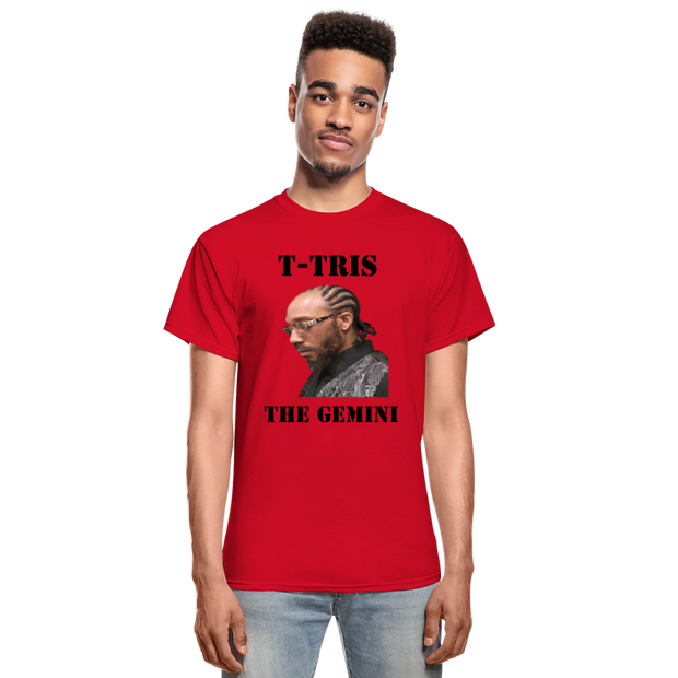 Gildan Ultra Cotton Adult T-Shirt ( T-TRIS THE GEMINI - SCE - WARRIOR - T-SHIRT ) - red