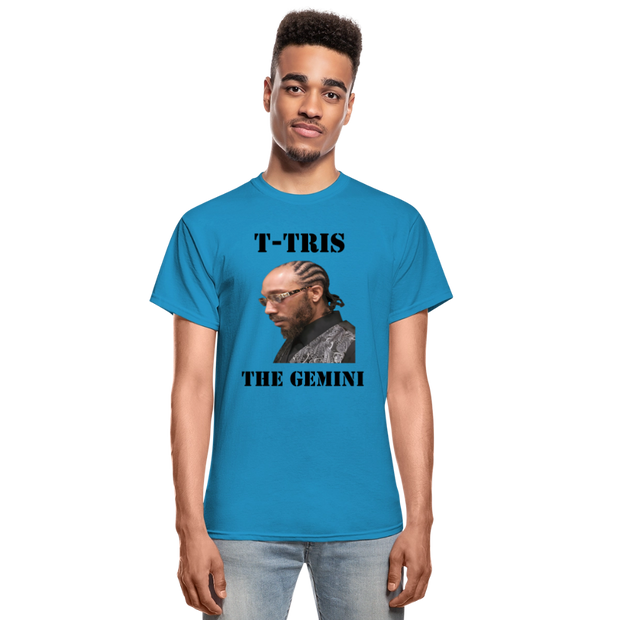 Gildan Ultra Cotton Adult T-Shirt ( T-TRIS THE GEMINI - SCE - WARRIOR - T-SHIRT ) - turquoise
