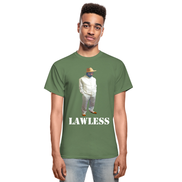 Gildan Ultra Cotton Adult T-Shirt ( T-TRIS THE GEMINI - SCE - LAWLESS - T-SHIRT ) - military green