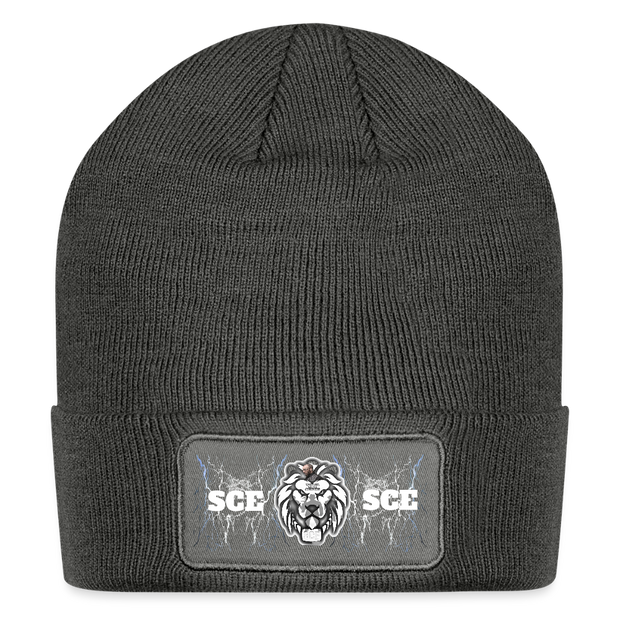 Patch Beanie ( SCE- WARRIOR - BEANIE ) - charcoal grey