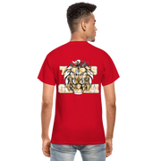 Gildan Ultra Cotton Adult T-Shirt ( T-TRIS THE GEMINI - SCE - LAWLESS - T-SHIRT ) - red