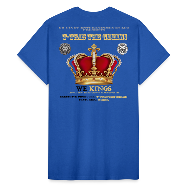 Gildan Ultra Cotton Adult T-Shirt ( T-TRIS THE GEMINI - WE KINGS - FEAT. K-MAR - T-SHIRT ) - royal blue