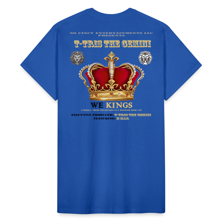 Gildan Ultra Cotton Adult T-Shirt ( T-TRIS THE GEMINI - WE KINGS - FEAT. K-MAR - T-SHIRT ) - royal blue