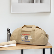 RECYCLED DUFFLE BAG ( SCE - RAP/HIP-HOP - MUSIC LABEL - PATRIOT - DUFFLE BAG - beige