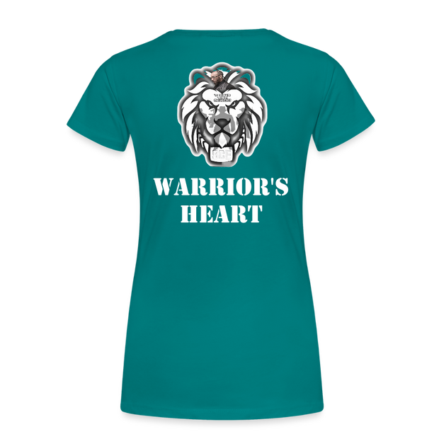 Gildan Ultra Cotton Ladies Adult T-Shirt ( SCE - WARRIORS HEART - T-SHIRT ) - teal