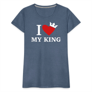 Gildan Ultra Cotton Ladies Adult T-Shirt ( SCE - WARRIORS HEART - T-SHIRT ) - heather blue