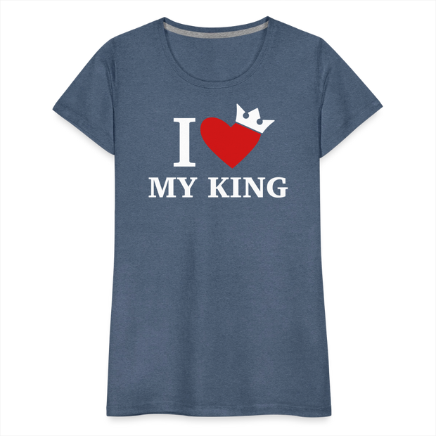 Gildan Ultra Cotton Ladies Adult T-Shirt ( SCE - WARRIORS HEART - T-SHIRT ) - heather blue