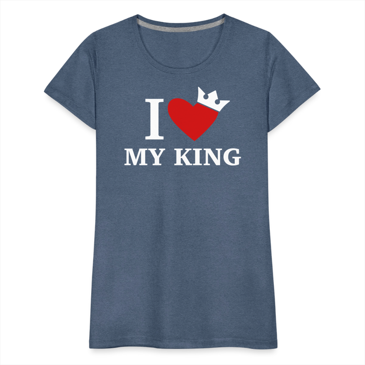Gildan Ultra Cotton Ladies Adult T-Shirt ( SCE - WARRIORS HEART - T-SHIRT ) - heather blue