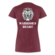 Gildan Ultra Cotton Ladies Adult T-Shirt ( SCE - WARRIORS HEART - T-SHIRT ) - heather burgundy