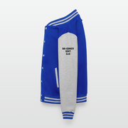 ADW is Just Hoods - SCE - VARSITY JACKET - royal/heather grey