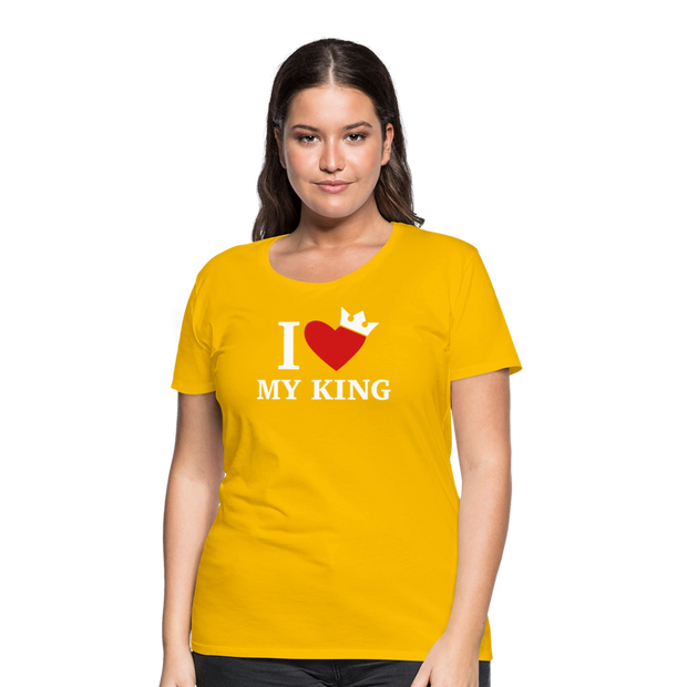Gildan Ultra Cotton Ladies Adult T-Shirt ( SCE - WARRIORS HEART - T-SHIRT ) - sun yellow
