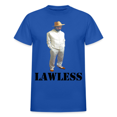 Gildan Ultra Cotton Adult T-Shirt ( T-TRIS THE GEMINI - LAWLESS ALBUM - SCE - WARRIOR - T-SHIRT ) - royal blue
