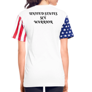 Adult Stars N Stripes T-Shirt ( SCE - RAP/HIP-HOP - MUSIC LABEL - SCE - WARRIOR - T-SHIRT ) - white