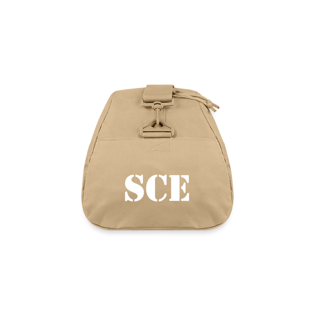 RECYCLED DUFFLE BAG ( SCE - RAP/HIP-HOP - MUSIC LABEL - PATRIOT - DUFFLE BAG - beige