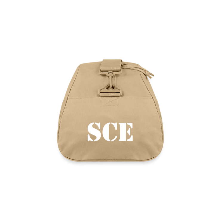 RECYCLED DUFFLE BAG ( SCE - RAP/HIP-HOP - MUSIC LABEL - PATRIOT - DUFFLE BAG - beige